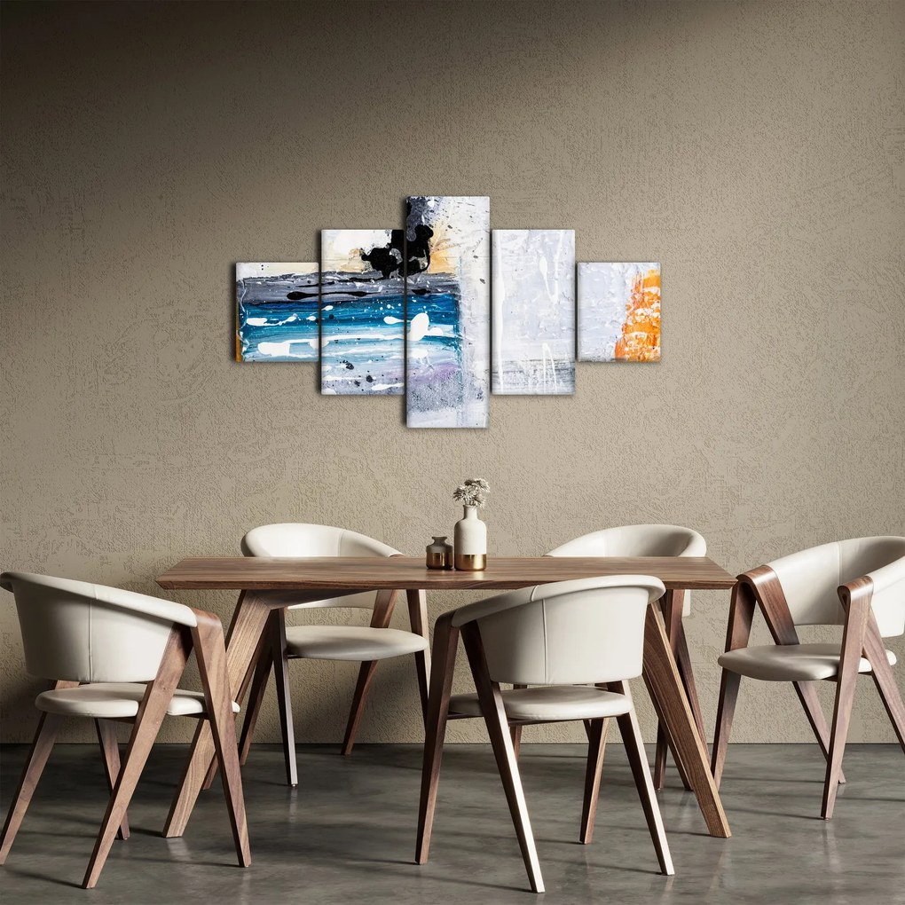 Obraz - Abstrakcyjne pociągnięcia (125x70 cm)
