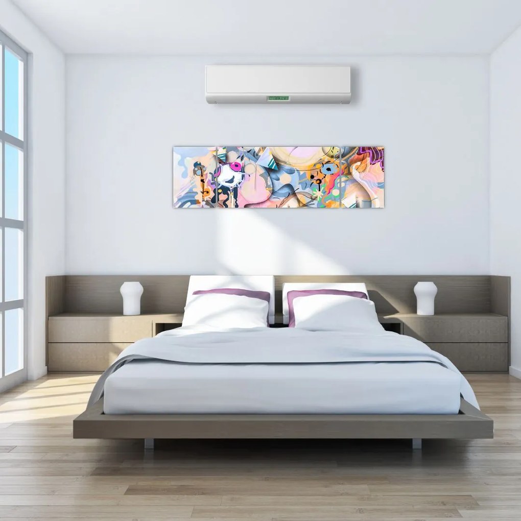 Obraz - Abstrakcja bajki (170x50 cm)