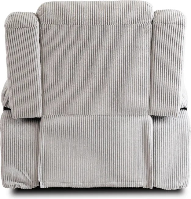 Fotel Rozkładany z Podnóżkiem ARTURO Szary Nowoczesny