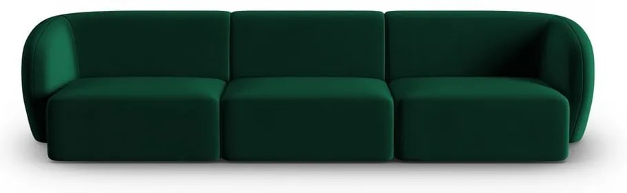 Zielona aksamitna sofa 266 cm Paolo – Milo Casa