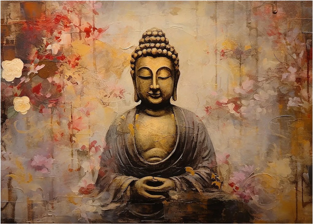 Obraz - Budda, malarstwo (70x50 cm)