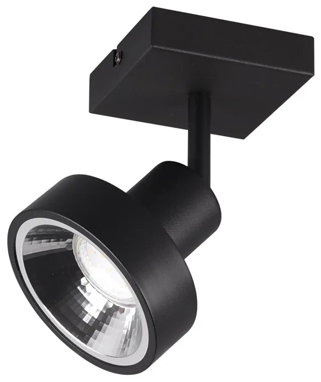 Czarna lampa punktowa ø 11 cm Leon – Trio