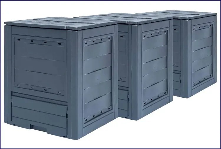 Zestaw 3 kompostowników ogrodowych T9-H96