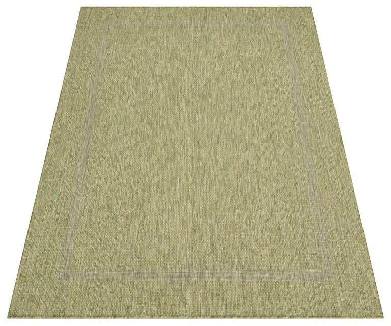 Dywan zewnętrzny Relax ramka zielony 80 cm x 250 cm