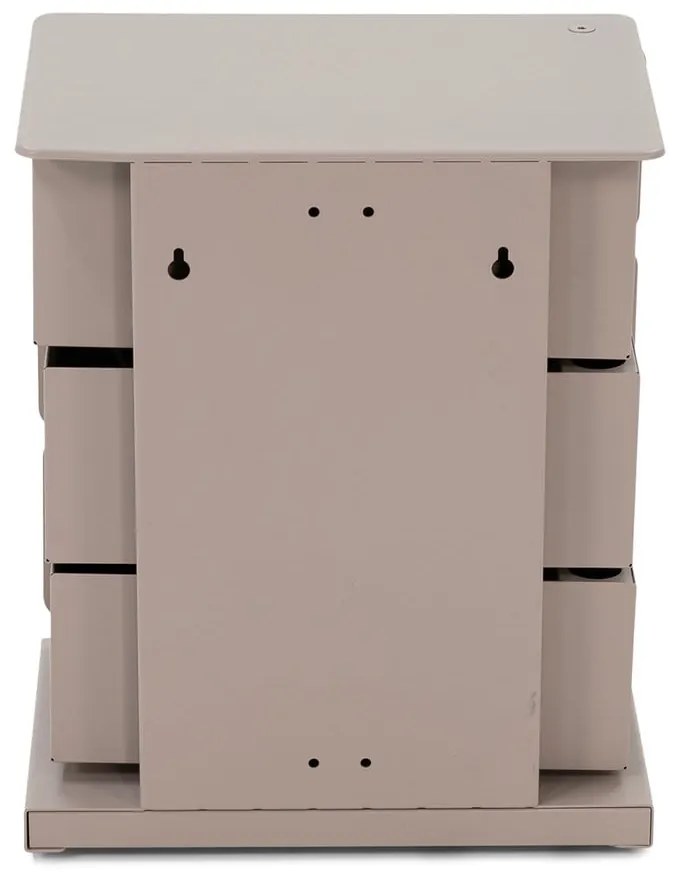 Szarobeżowa metalowa komoda 37x54,5 cm Joey – Spinder Design