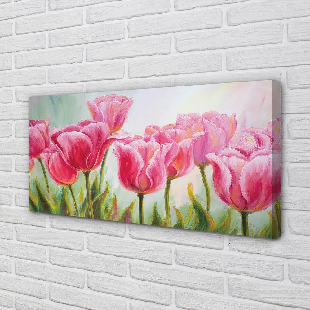 Obraz canvas na ścianę Obraz Tulipanów
