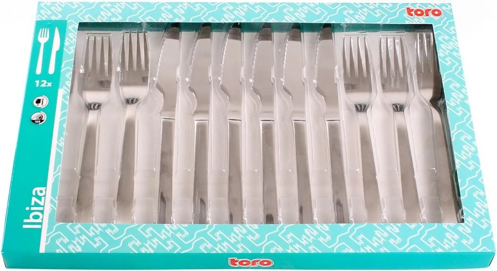 Toro Zestaw sztućców do steków Ibiza, 12 szt.