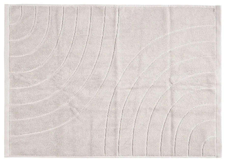 Jasnoszary bawełniany ręcznik frotte 50x70 cm Time – Zone