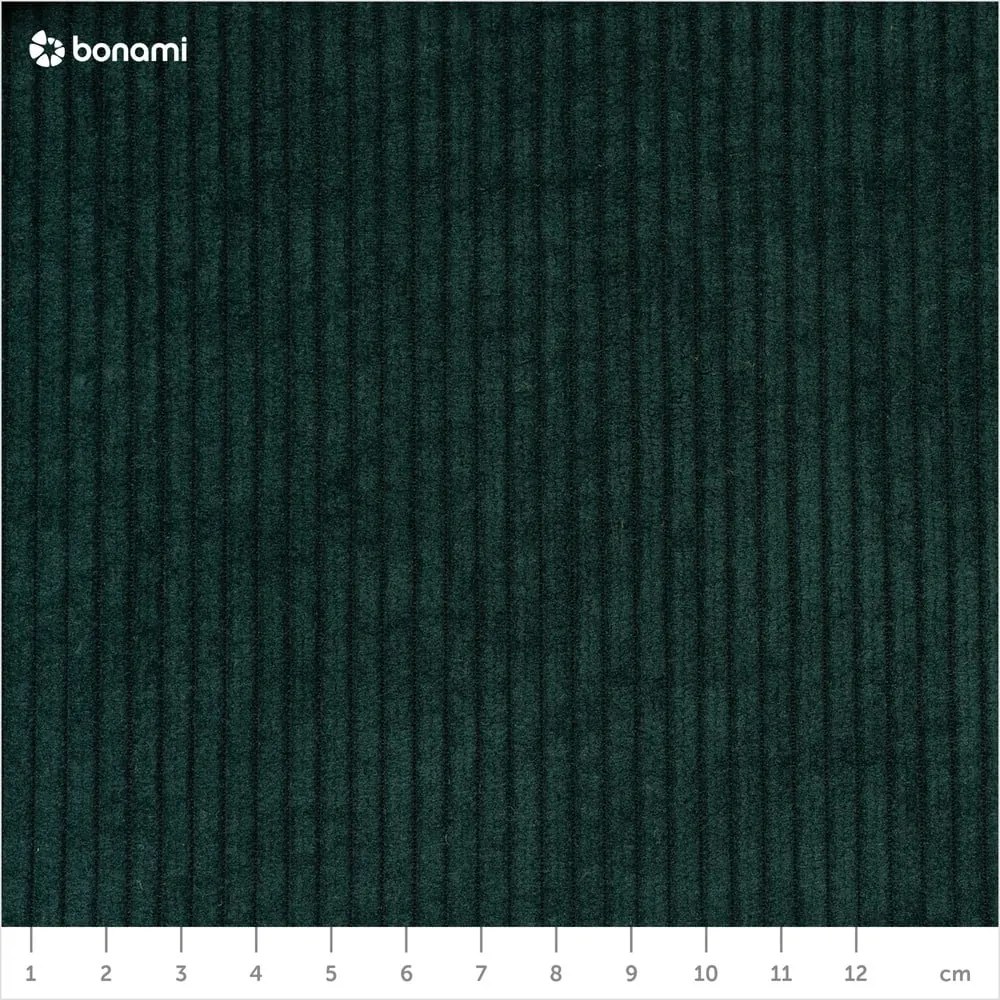 Sofa rozkładana ze sztruksową tapicerką Karup Design Grab Raw/Dark Green