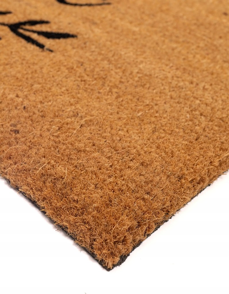 Wycieraczka Kokosowa 45x75 cm Home z gałązkami antypoślizgowa pod Drzwi