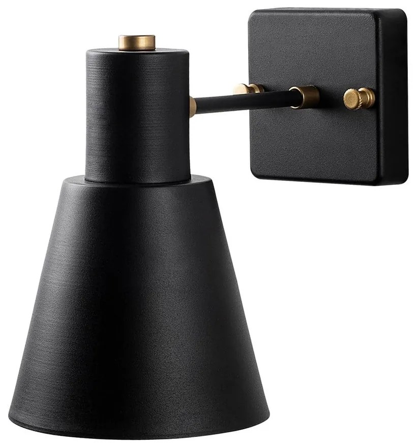 Kinkiet w czarno-złotym kolorze ø 14 cm Funnel – Opviq lights