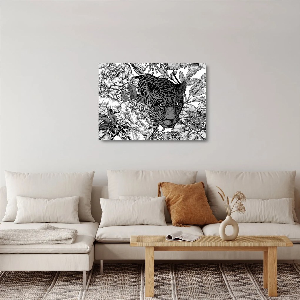 Obraz na szkle - Egzotyczny ogród (70x50 cm)