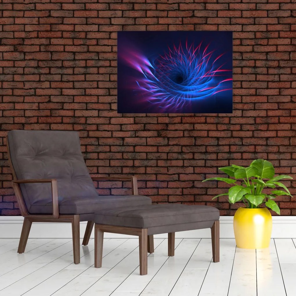 Obraz - abstrakcja kwiatu (70x50 cm)