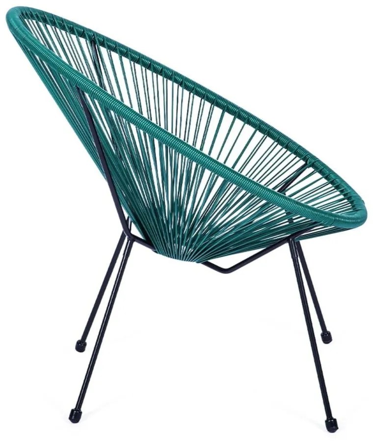 Zielony metalowy/plastikowy fotel ogrodowy Avocado Comfort – Bonami Selection