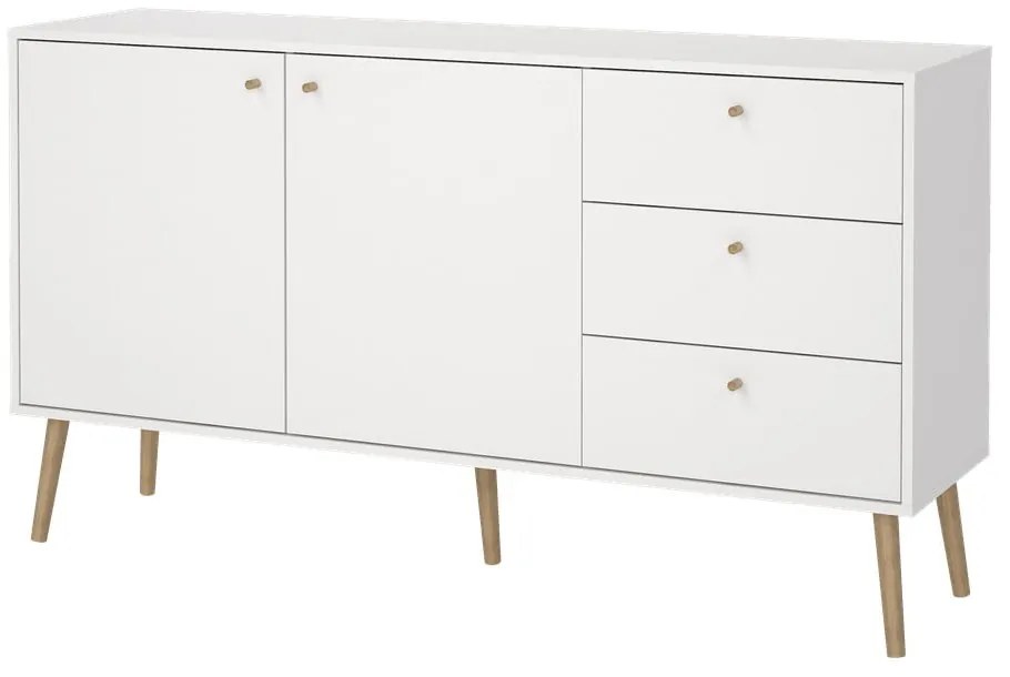 Biała niska komoda 149x82 cm Bodo – Tvilum