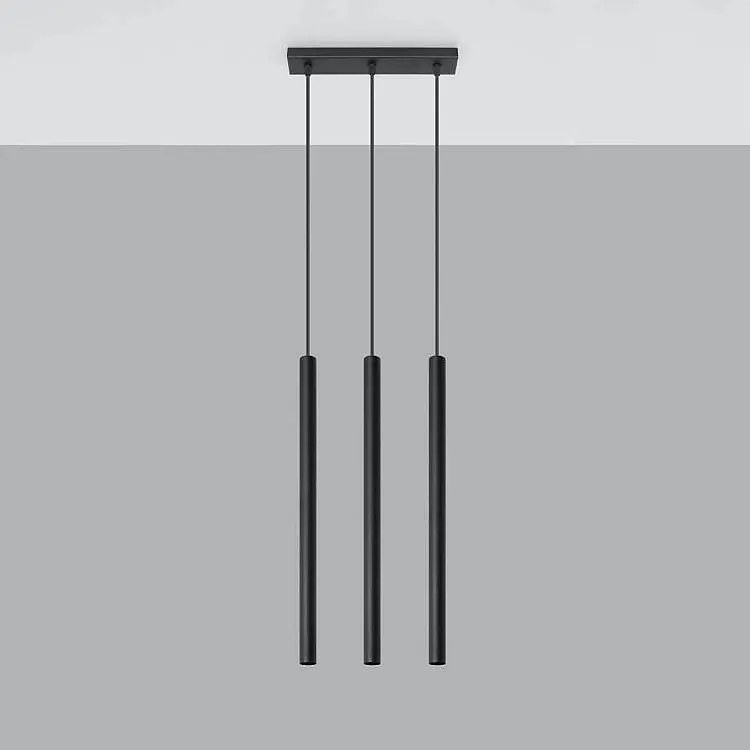 Lampa wisząca PASTELO 3 czarna