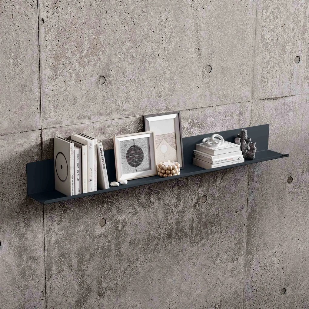 Półka wisząca JOANNE 1200 mm, antracytowa