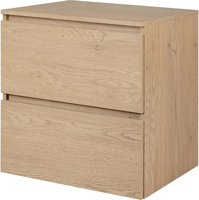 Meble łazienkowe 60 cm + TOP, Kolor: Dąb Jasny, 60 x 60,7 x 46 cm