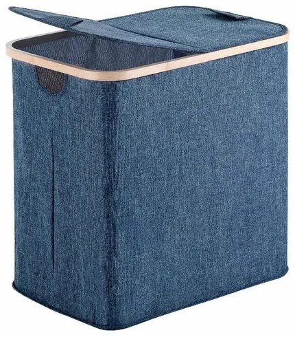 GEDY 133805 Yoshi kosz na pranie 53 x 51 x 34 cm,bambus, niebieski