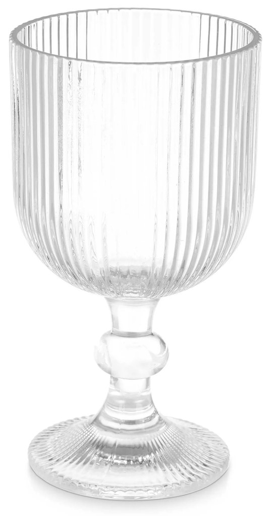 Kieliszek do wody w prążki, 370 ml, 6 sztuk