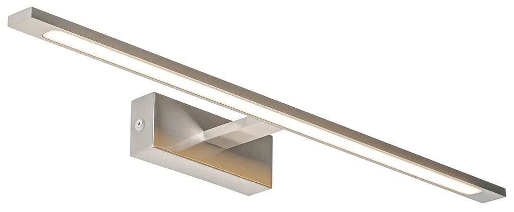 Stalowa lampa ścienna 62 cm z LED IP44 - Jerre