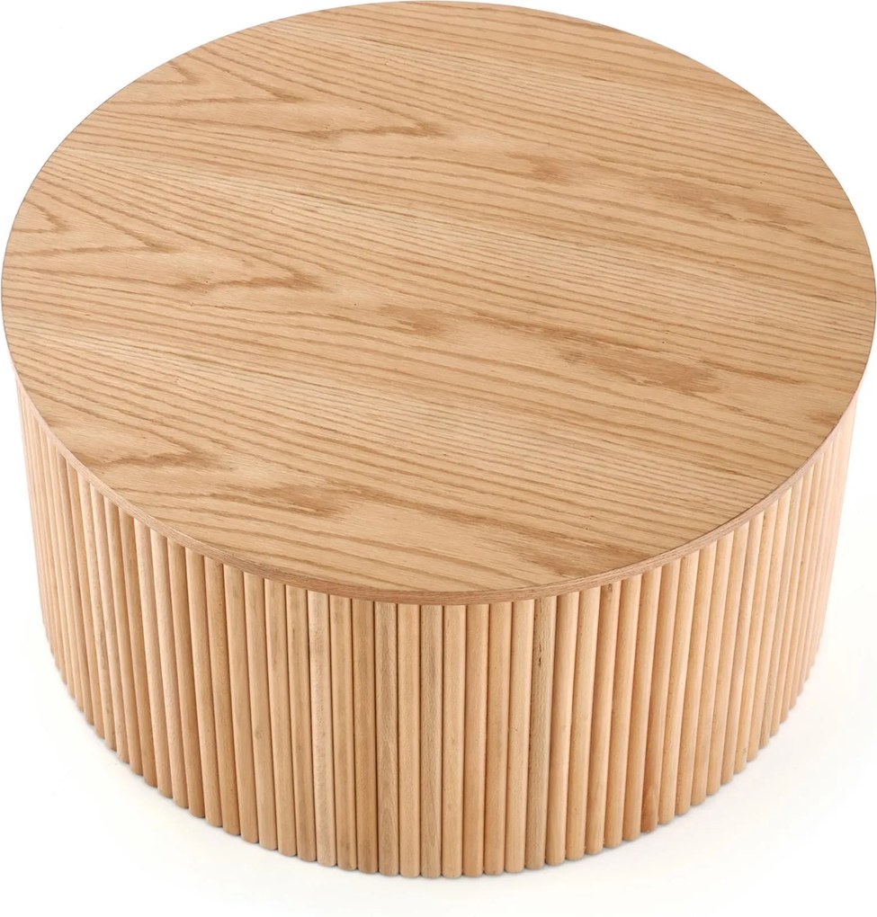 Stolik kawowy okrągły Tamis 80 cm - naturalny