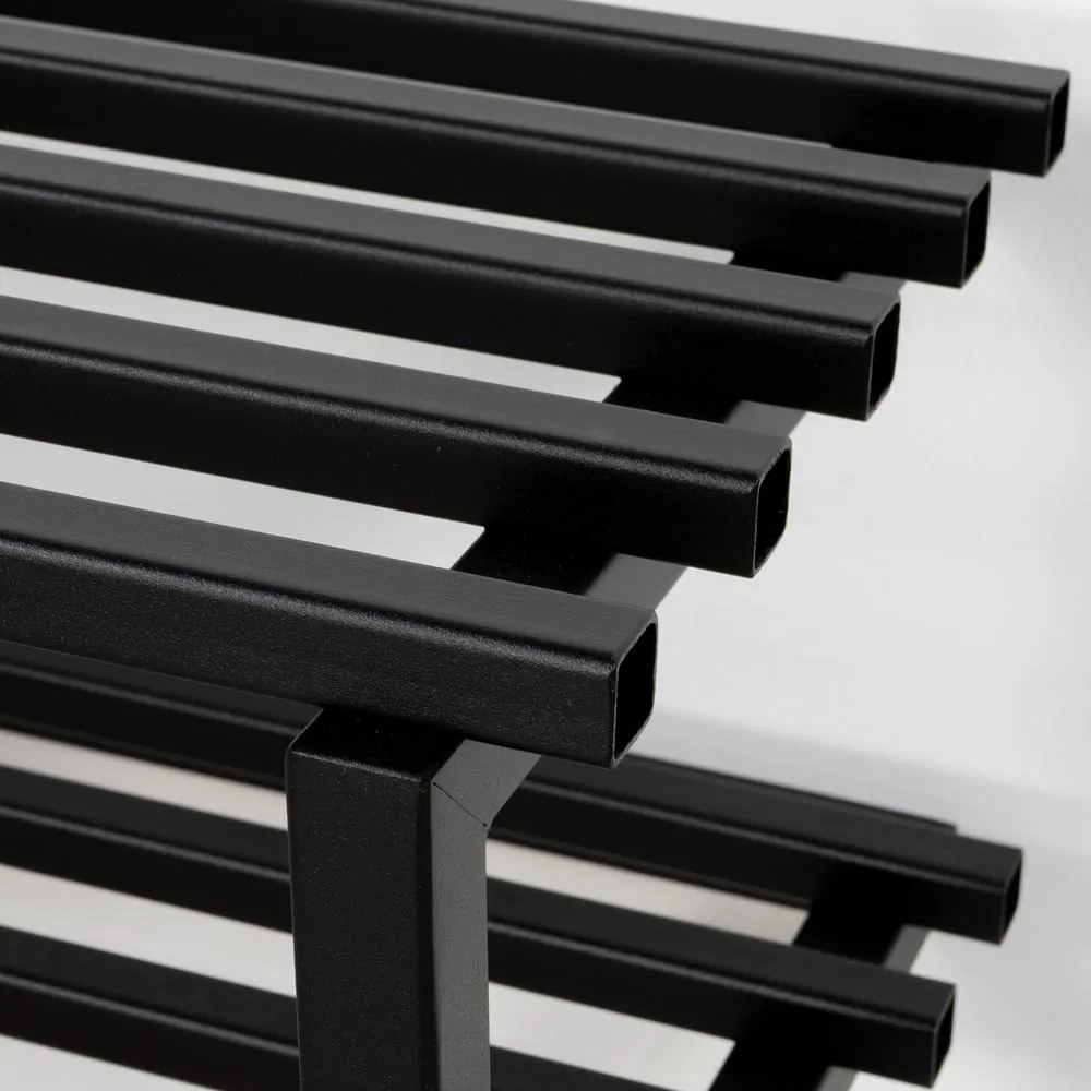 Czarna metalowa wisząca szafka na buty 71x26x34 cm Marco – Spinder Design