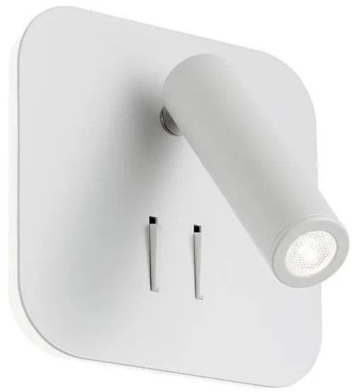 Redo 01-1491 - Kinkiet LED QUDA LED/6W/230V + LED/3W CRI 90 USB biały