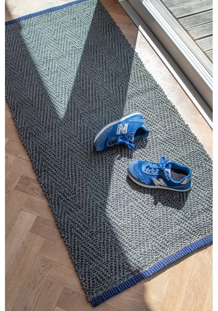 Ciemnozielony chodnik z juty 70x150 cm Notes – Mette Ditmer Denmark