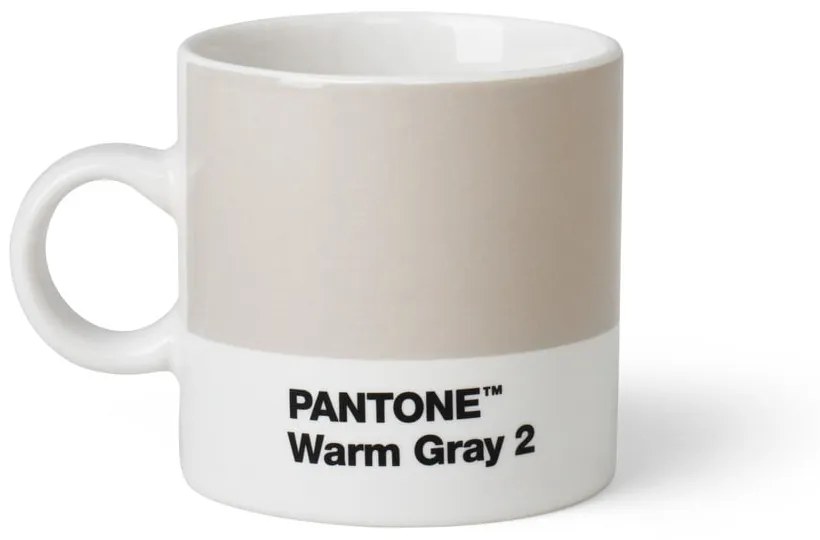 Jasnoszary ceramiczny kubek na espresso 120 ml Espresso Warm Gray 2 – Pantone