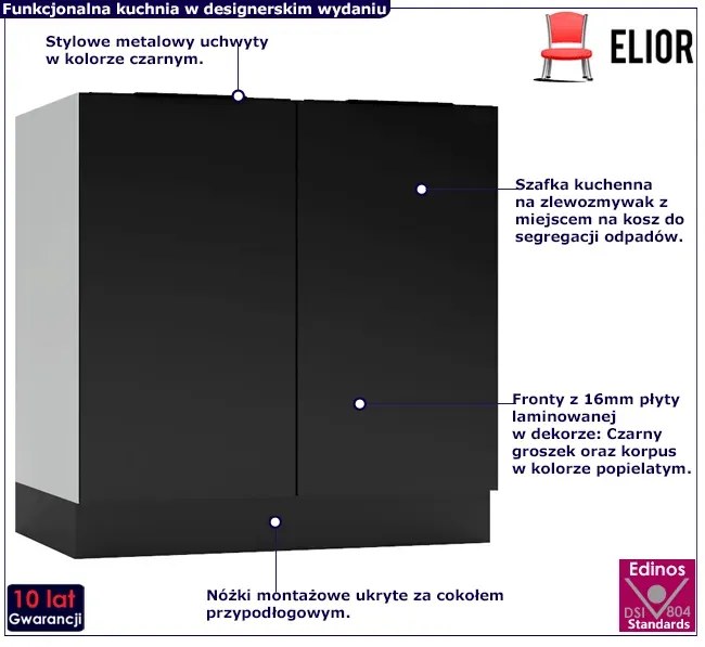 Szafka kuchenna pod zlew 80 cm S1-B71