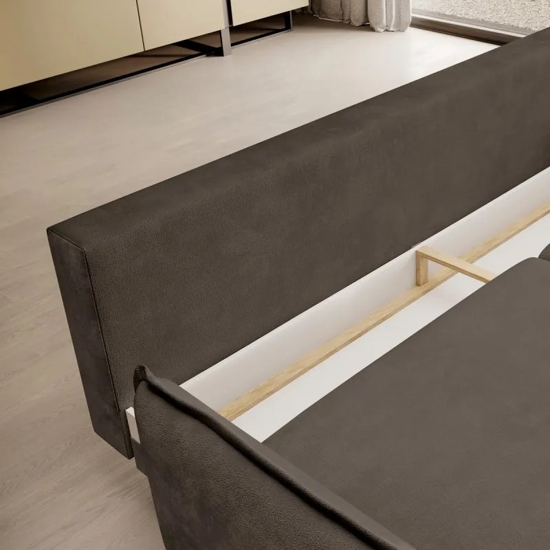 Sofa kanapa GLOSSY z funkcją spania i pojemnikiem