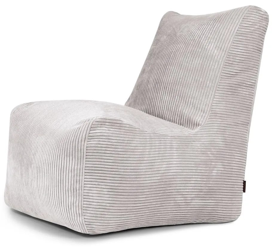 Jasnoszary sztruksowy worek do siedzenia Seat Lounge – SLOWDOWN