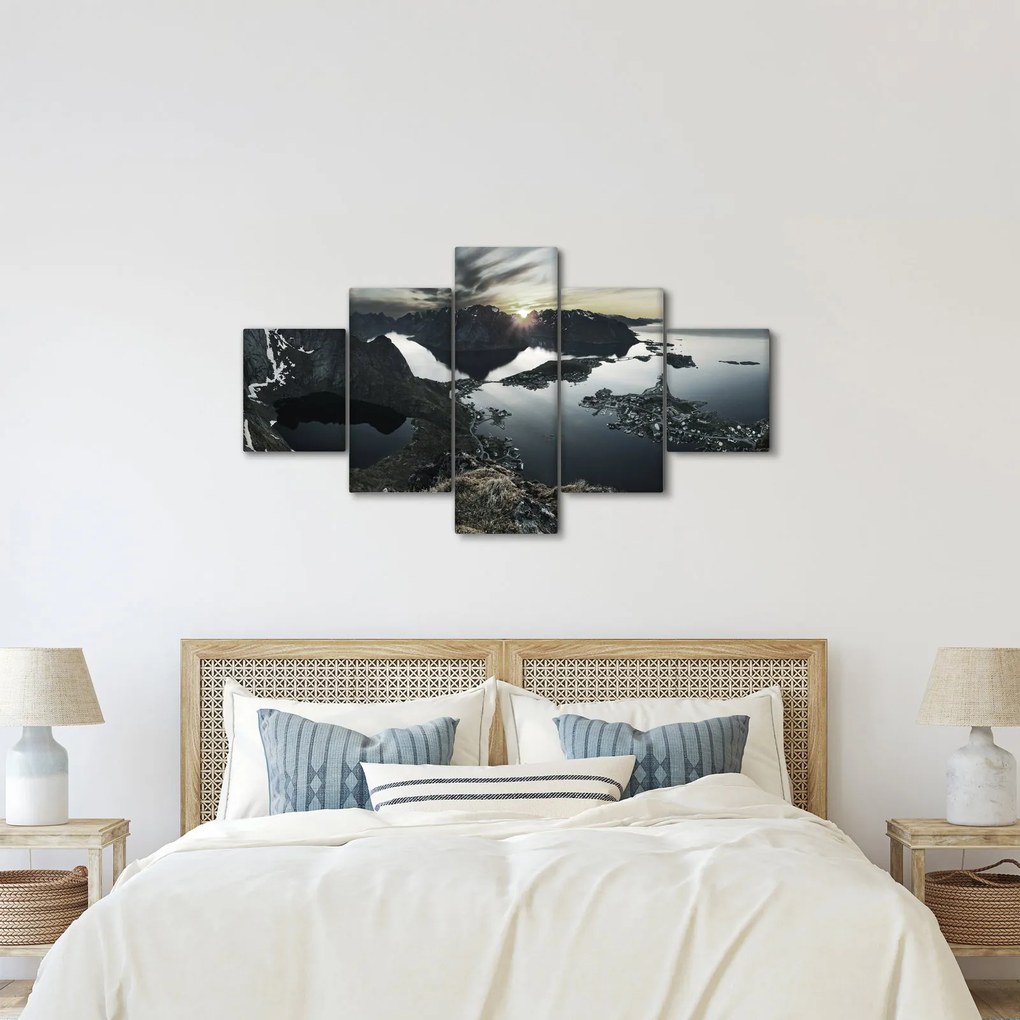 Obraz - Norweskie góry (125x70 cm)