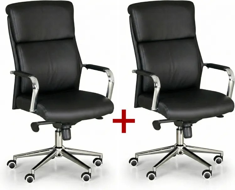 Krzesło biurowe VIRO 1+1 GRATIS, czarny