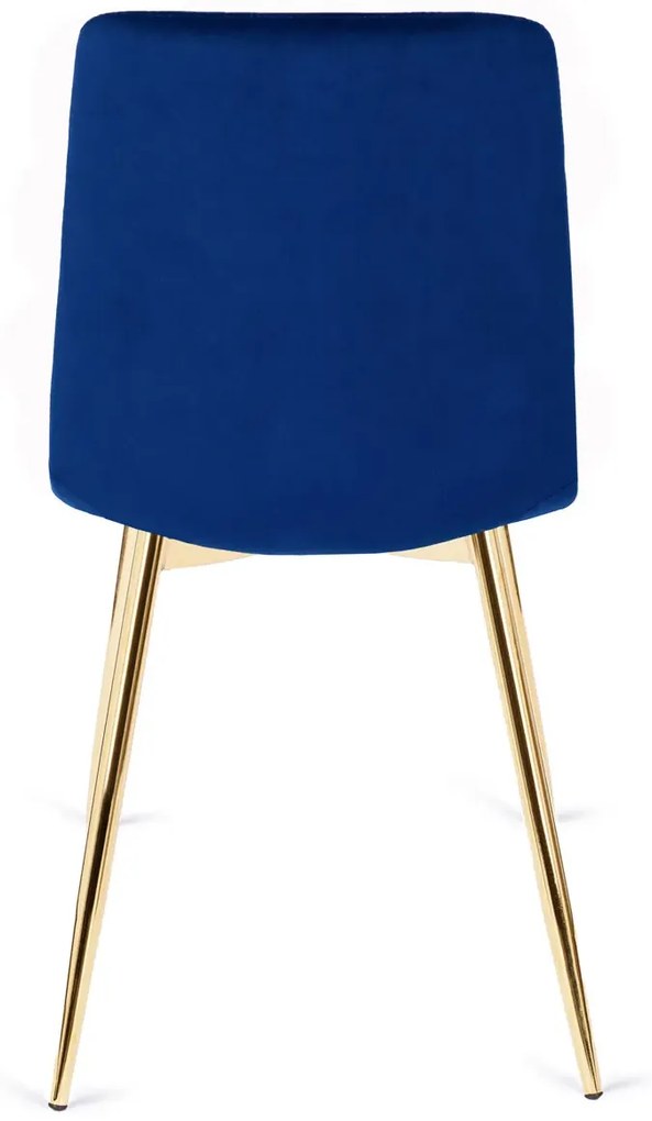 Granatowe nowoczesne krzesło w stylu glamour F6-C04