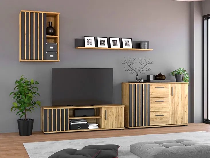 Komoda z lamelami 120 cm - Igiz 5X