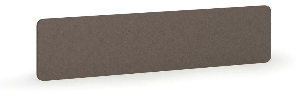 Parawan akustyczny na stół, tekstylny, 180 x 40 cm, brązowy
