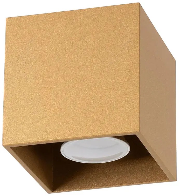 Złoty kwadratowy plafon sufitowy spot - A409 S8-F30