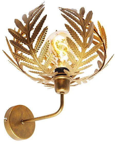 Vintage Lampa ścienna złota 25 cm - Botanica Rustykalny / Vintage Oswietlenie wewnetrzne