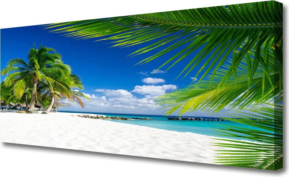 Fotoobraz na płótnie Fale Rozbijające się o Klif