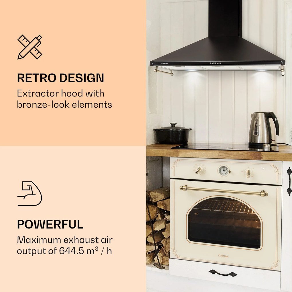 Klarstein Victoria 90 Duo Zestaw Okap + Płyta indukcyjna | 90 cm
