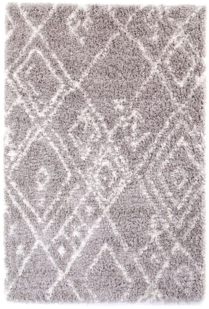 Dywan poliestrowy Dream Romby II Szary 80 cm x 150 cm