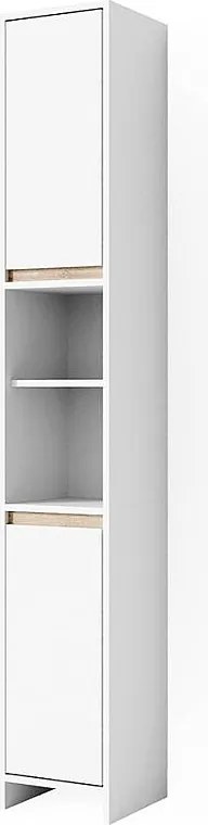 Szafka łazienkowa biały/sonoma 30x30x190 emma