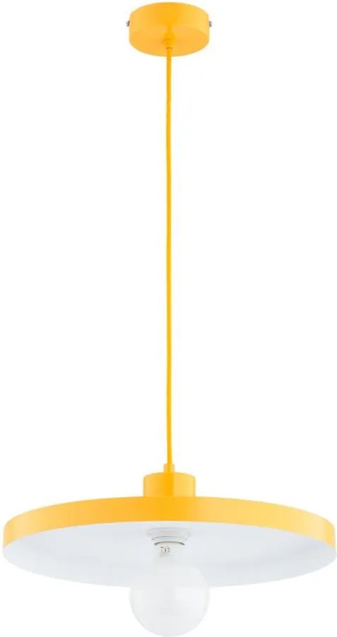 Lampa wisząca na przewodzie ETERI 1xE27/15W/230V żółta