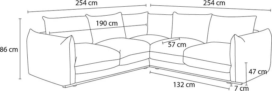 Kremowy narożnik Ernest – Bobochic Paris