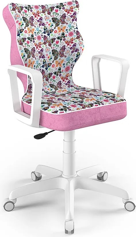 Krzesło do biurka Norm White rozmiar 6 (159-188 cm) z wzorami