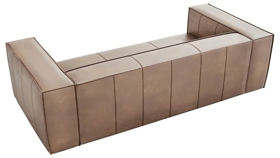 Jasnobrązowa skórzana sofa 227 cm Madame – Windsor &amp; Co Sofas