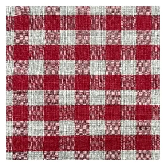 Czerwone tekstylne podkładki zestaw 4 szt. Red Gingham – Linen Tales