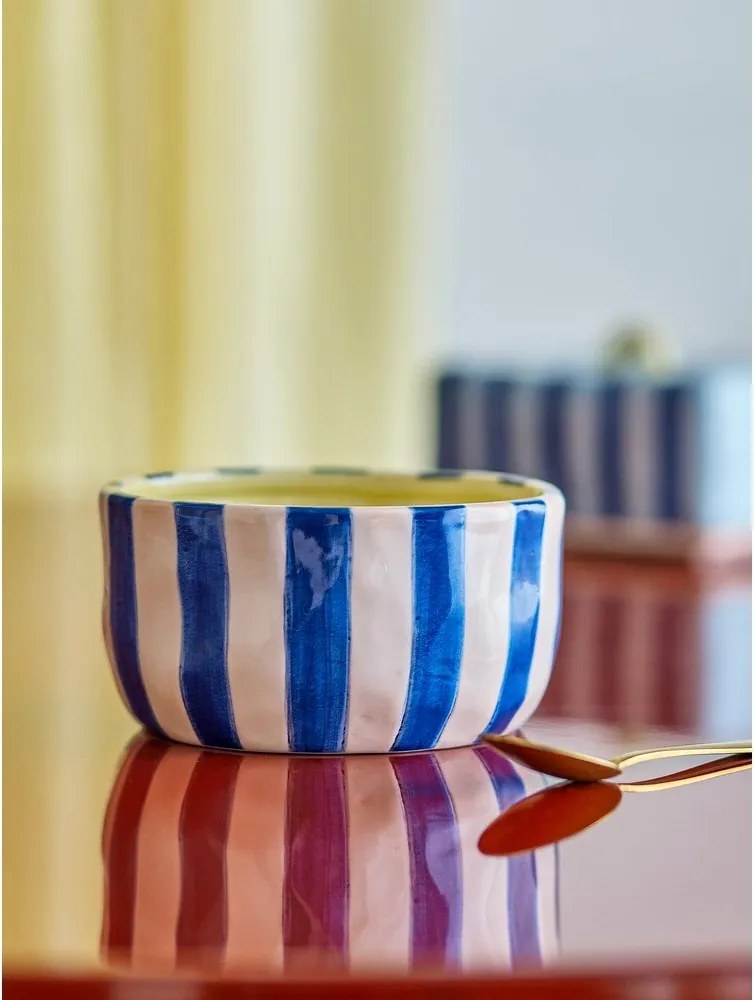 Żółte/niebieskie ceramiczne miski zestaw 4 szt. 300 ml Phoenix – Bloomingville